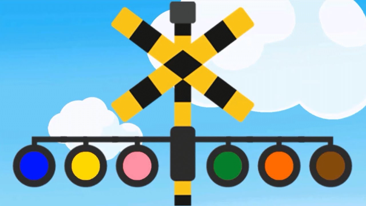 カラフル 踏切 アニメ / COLORFUL RAILROAD CROSSING ANIMATION