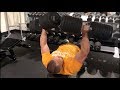 Squat Daily - 160lb Dumbbell Chest Press