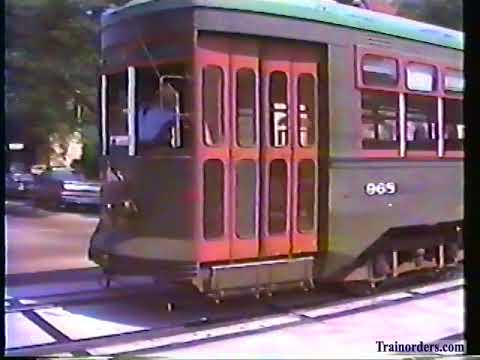 Classic Railroad Series 803 - New Orleans street cars Summer 1989.