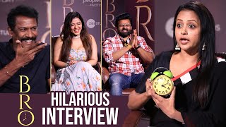 Anchor Suma Hilarious Interview With BRO Team | Sai Dharam Tej | Kethika | Samuthirakani video