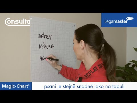 Popisovatelná folie Magic-Chart, velikost A4, bílá se čtverečky
