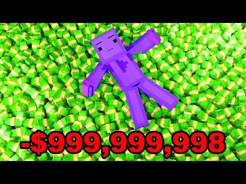 I Spent $1,000,000,000 In 12 Hours - simulated by Minecraft