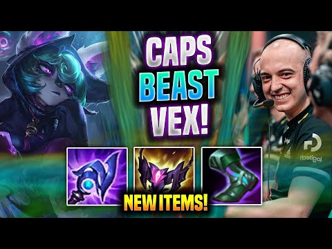 CAPS IS A BEAST VEX WITH NEW ITEMS! - G2 Caps Plays Vex MID vs Yasuo! | Preseason 2022