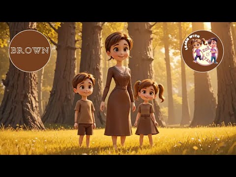 Exploring Color Brown for Children | Learn with Zoë and Ryan #kidslearning #kidsfun #kidsvideo