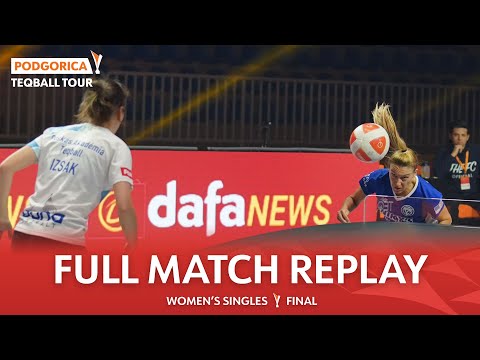 Teqball Tour - Podgorica | Women's Singles, Final | A. Izsák vs C. Greco