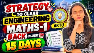 Engineering Mathematics-1 (KAS-103/ BAS-103)| How to Clear Maths-1 Back | Complete Strategy