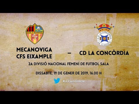 Mecanoviga CFS Eixample - CD La Concòrdia (2a Div. Nacional Femení FS)