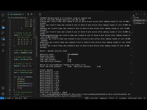 Orm Basics Solving Transportation Problems Using Pulp Python Package