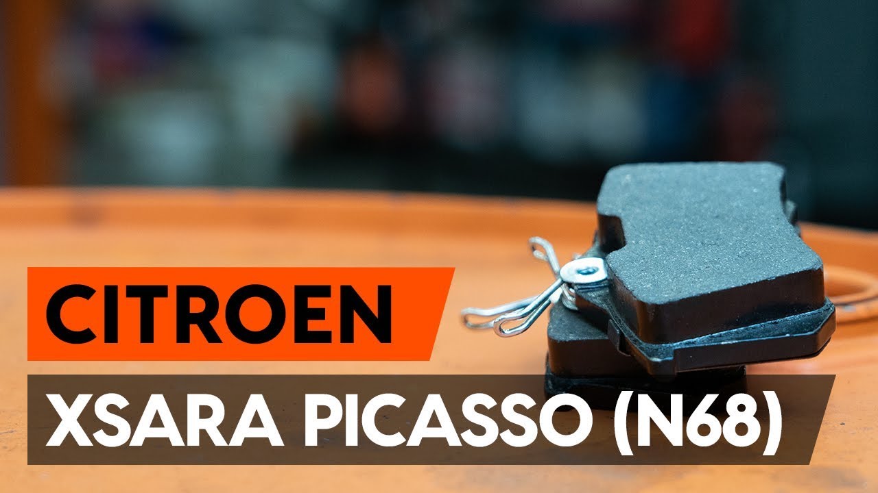 Como mudar pastilhas de travão da parte dianteira em Citroen Xsara Picasso - guia de substituição