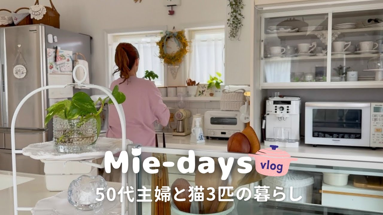 #273 朝4時から始まる春の暮らし｜50代主婦と猫3匹の1日｜朝晩のご飯レシピ