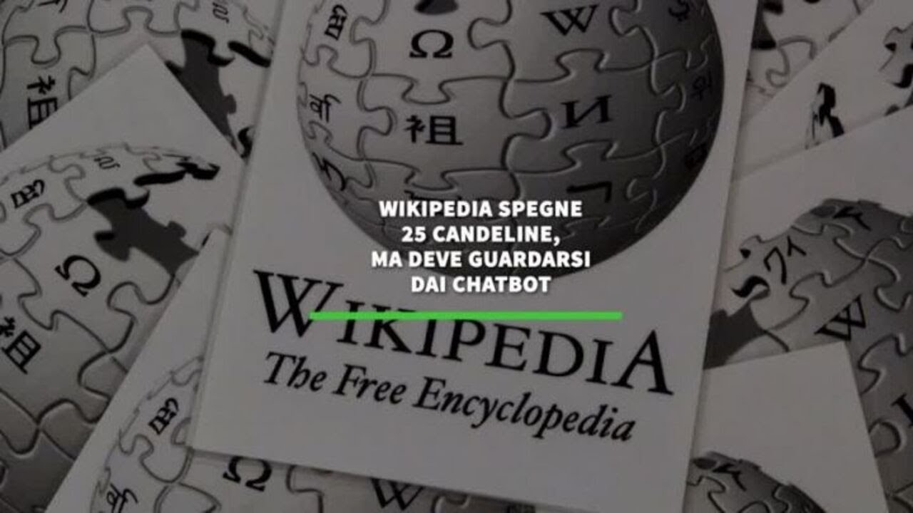 Wikipedia spegne 25 candeline, ma deve guardarsi dai chatbot