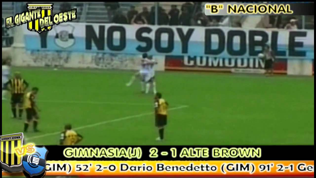 GIMNASIA (J) 2 - 1 ALMIRANTE BROWN     www.giganteoeste.blogspot.com