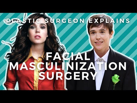 Elliot Page's FTM Surgery + Plastic Surgeon Explains Facial Masculinization Surgery