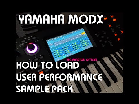 Yamaha MODX How to load User Performance Sample Pack