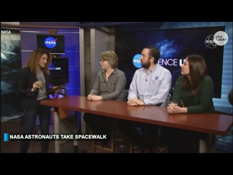 NASA astronauts take the first spacewalk of 2019.