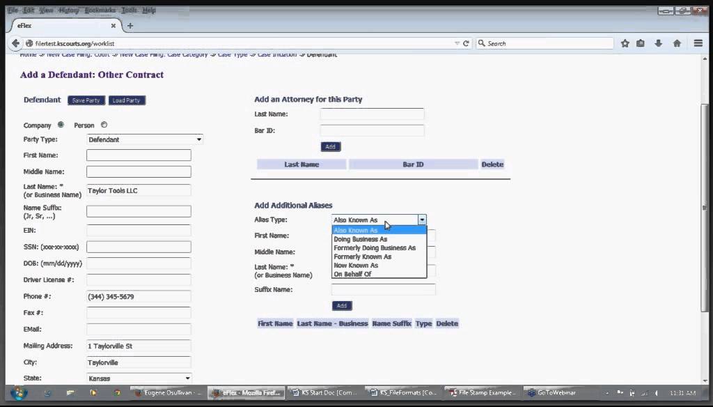 eFiling in Douglas County Kansas