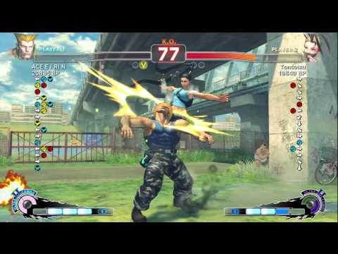 ACE・EIRIN [Guile] vs Toncotsu [Ibuki] SSF4 Japanese Online Ranked Matches - Xbox Live