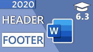 How to Insert a Header or Footer in Word - 6.3 Master Course (2020 HD)