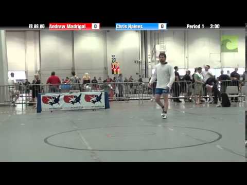 Mens FS FS 86 KG - Andrew Madrigal vs. Chris Haines