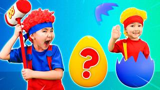 Let's See What's Inside the Surprise Egg with Super Mini DB | D Billions Kids Songs