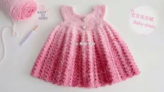 Download lagu Crochet Baby Dress Tutorial | Perfect for 1–2 Year Olds  mp3