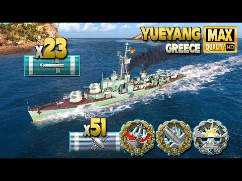 Destroyer Yueyang: Surrounded? Excellent! - World of Warships