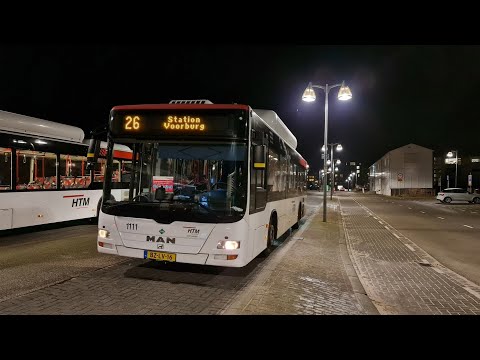 HTM lijn 26: Voorburg Station - Den Haag Kijkduin - Voorburg Station | HTM 1111 | 2022