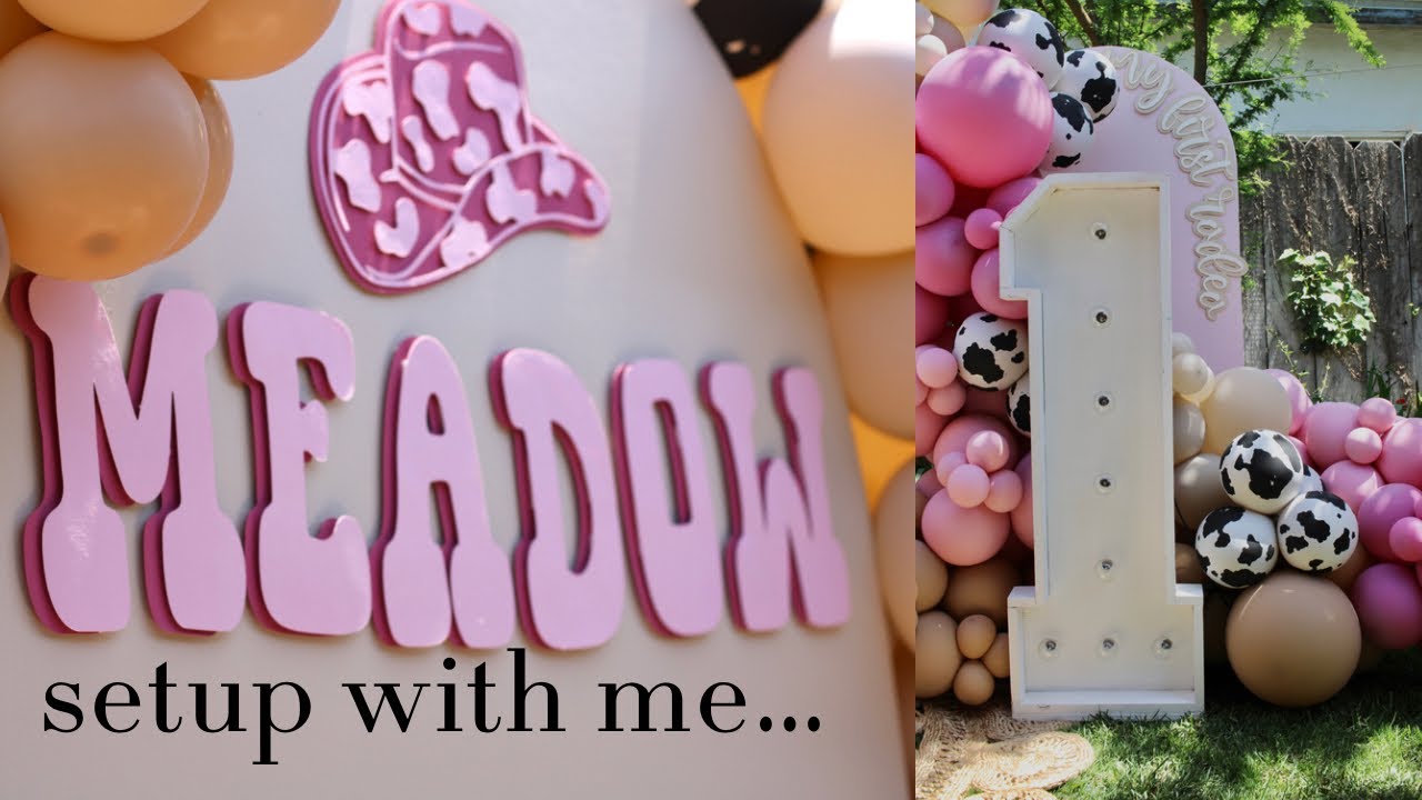 My first rodeo… | Setup with me | Balloon decor