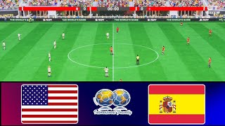 FC 24 - USWNT vs. SPAIN | April 25, 2024 | International Friendly | PS5 Simulation