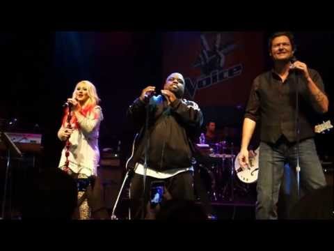 Christina Aguilera - Crazy HD  (Cover Song) Ft Adam Levine + Cee Lo Green + Blake Shelton