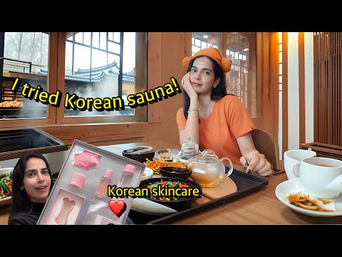 🇰🇷I Tried Korea’s Secret Skincare Routine ✨ K-beauty, sauna, tea tasting 🫖