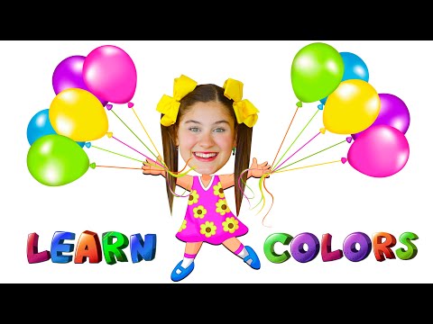 LEARN THE COLORS IN ENGLISH WITH MILENINHA🎈Learn Colors with Balloons For Children