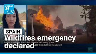 Spain declares wildfire emergency, 10,000 evacuated near Madrid • FRANCE 24 English