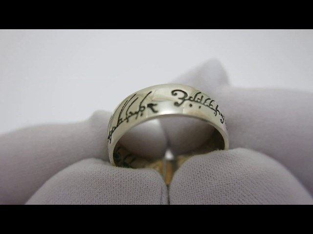 Срібна каблучка "Володар кілець" 295КЮ Відео огляд