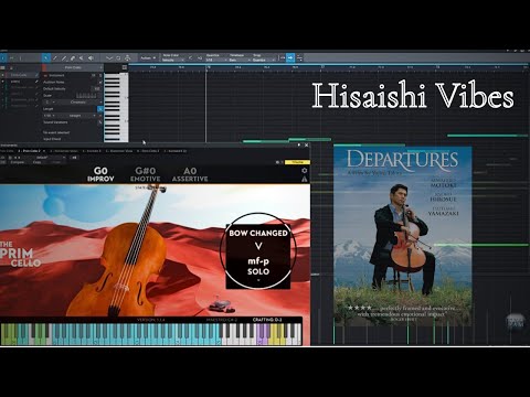 Departures (Okuribito) – Joe Hisaishi | Virharmonic Prim Cello + Piano Mockup