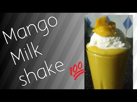 Mango milk shake with ice cream/ sathvika's fantastic vlog