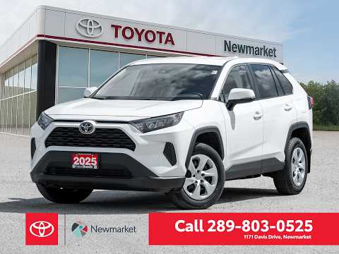 2025 Toyota RAV4 LE AWD in White for sale at Newmarket Toyota in Newmarket, ON