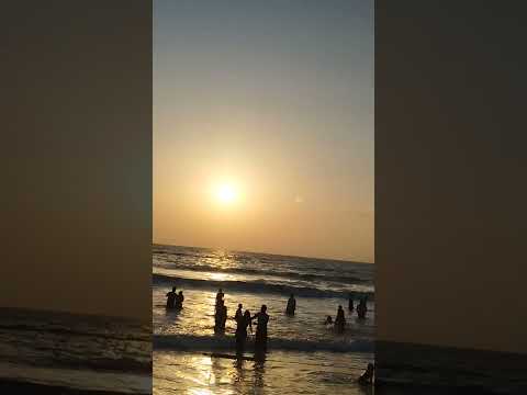 sunset#enjoying #beach