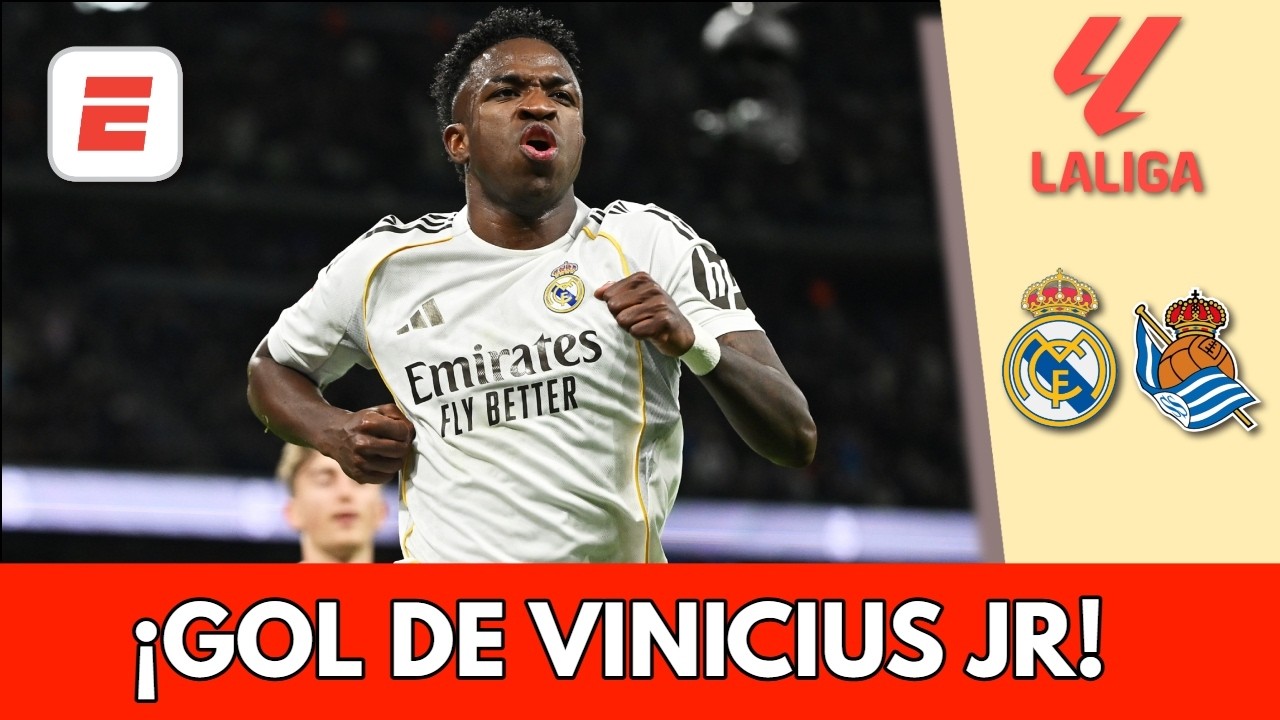 ¡BAILA VINI! Real Madrid retoma la ventaja ante REAL SOCIEDAD con gol de penal de VINICIUS | La Liga