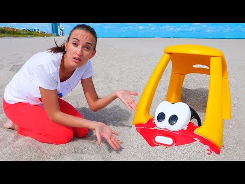 Vlad and Mommy take a rest at sea - funny videos for kids