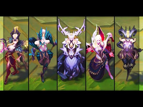All Coven Skins - Old Gods Dark Witches Morgana Camille Lissandra LeBlanc Zyra (League of Legends)