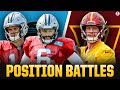 NFL Position Battles to Watch: Panthers at Commanders [Mayfield vs Darnold] | CBS Sports HQ