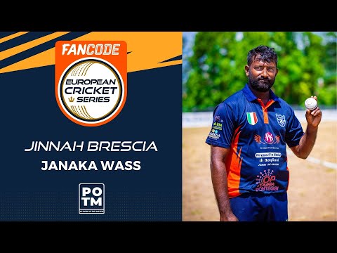 POTM: J.Wass - JIB vs KIN-XI | Highlights | FanCode ECS Brescia, 2022 Day 6 | ECS22.382