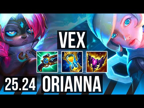 VEX vs ORIANNA (MID) | Good KDA: 15/1/8 | EUW Master | 25.24