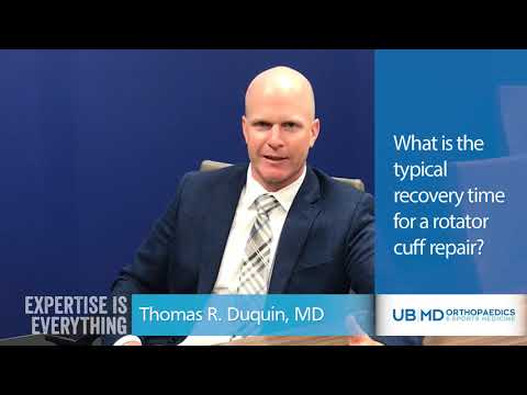 Typical Recovery Time after Rotator Cuff Tear Surgery