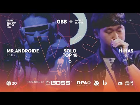 MR.ANDROIDE vs H-HAS | Grand Beatbox Battle Online 2020 | Solo TOP 16