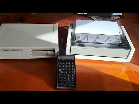 Printing with a Hewlett Packard Thinkjet HP2225B  and 9114B drive from the HP41