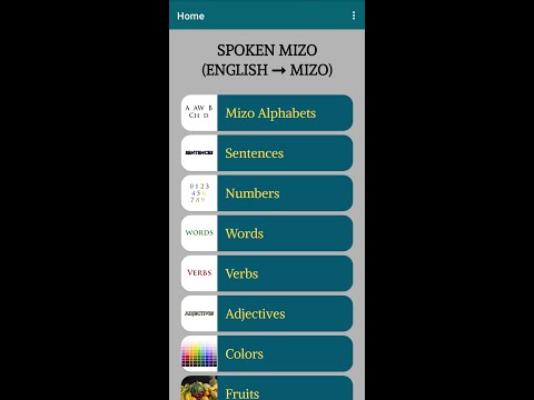 Spoken Mizo (English ➞ Mizo) video thumbnail