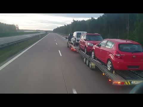 ​4K Truck POV | Sunrise Drive in Poland | Highway A2 Świecko to Świebodzin | Relaxing Road ASMR