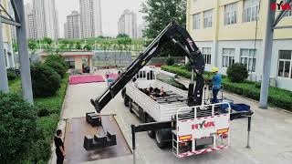 Weighbridge calibration in China with Hyva crane